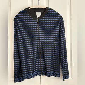 CHICOS WOMENS SWEATER, CARDIGAN STYLE, ZIP UP, Chicos size 1